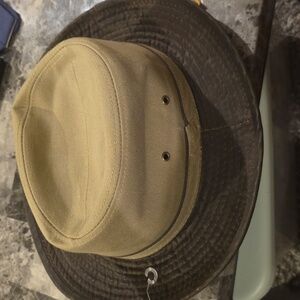 Dorfman Pacific Canvas Khaki Safari Fedora Hat  Size X Large XL New With Tag